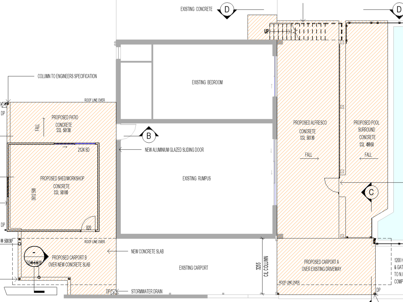 Renovation, extension and outbuilding plan by Overland Building Design